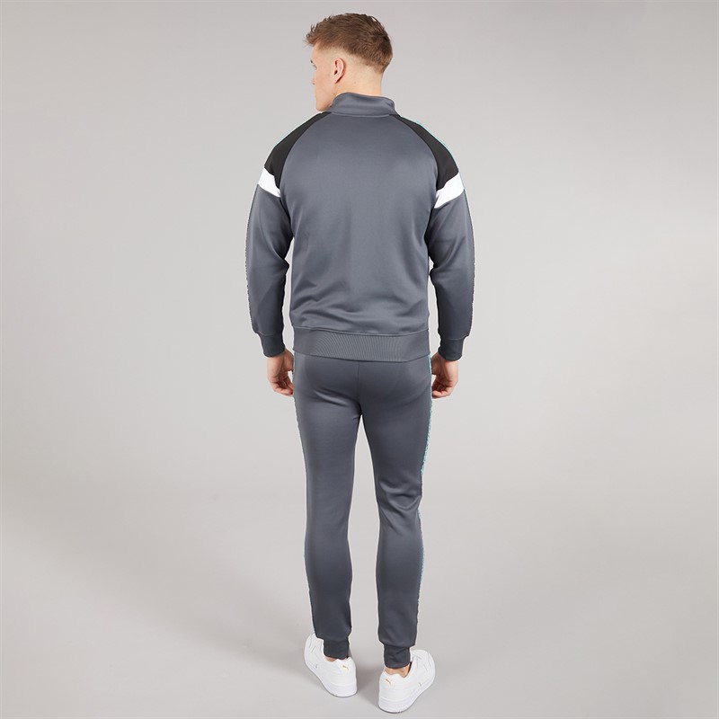 Crosshatch Mens Casatrack Tracksuit Dark Shadow