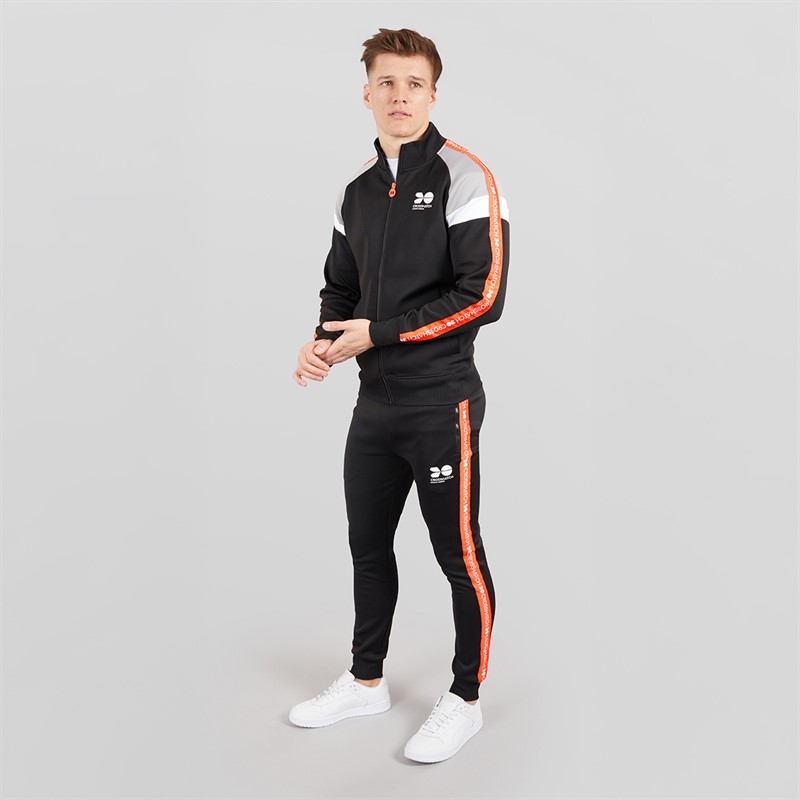 Crosshatch Mens Casatrack Tracksuit Black