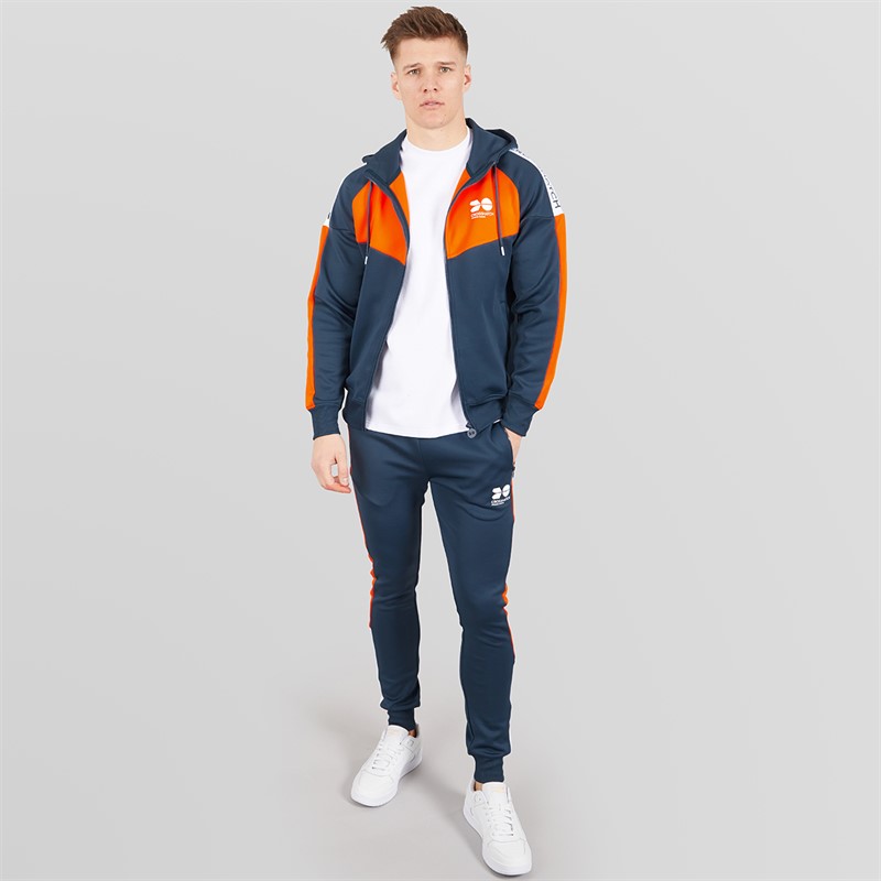 Crosshatch Mens Glotrack Tracksuit Flame