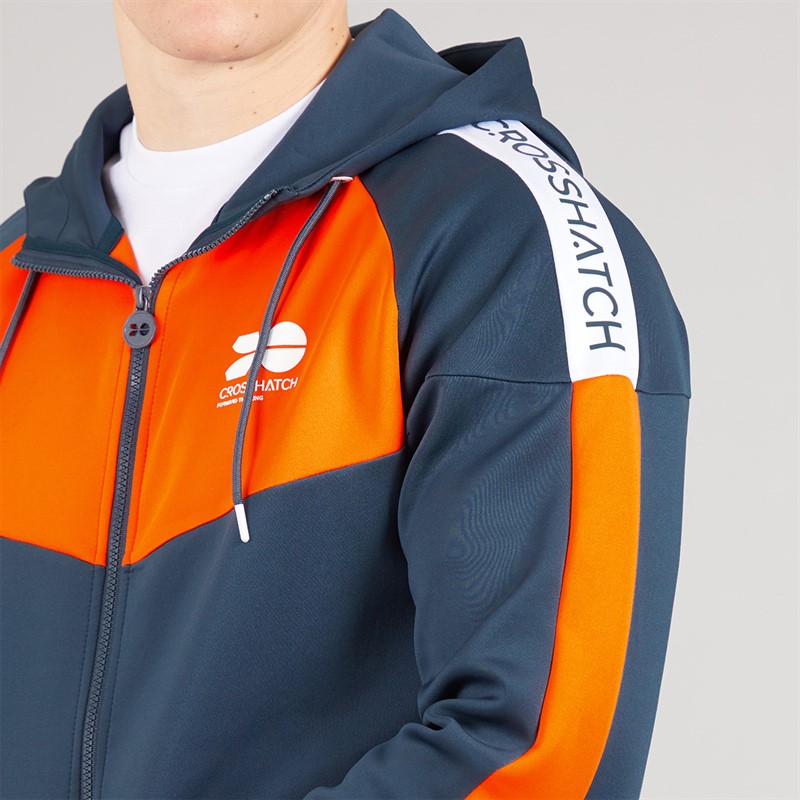 Crosshatch Mens Glotrack Tracksuit Flame