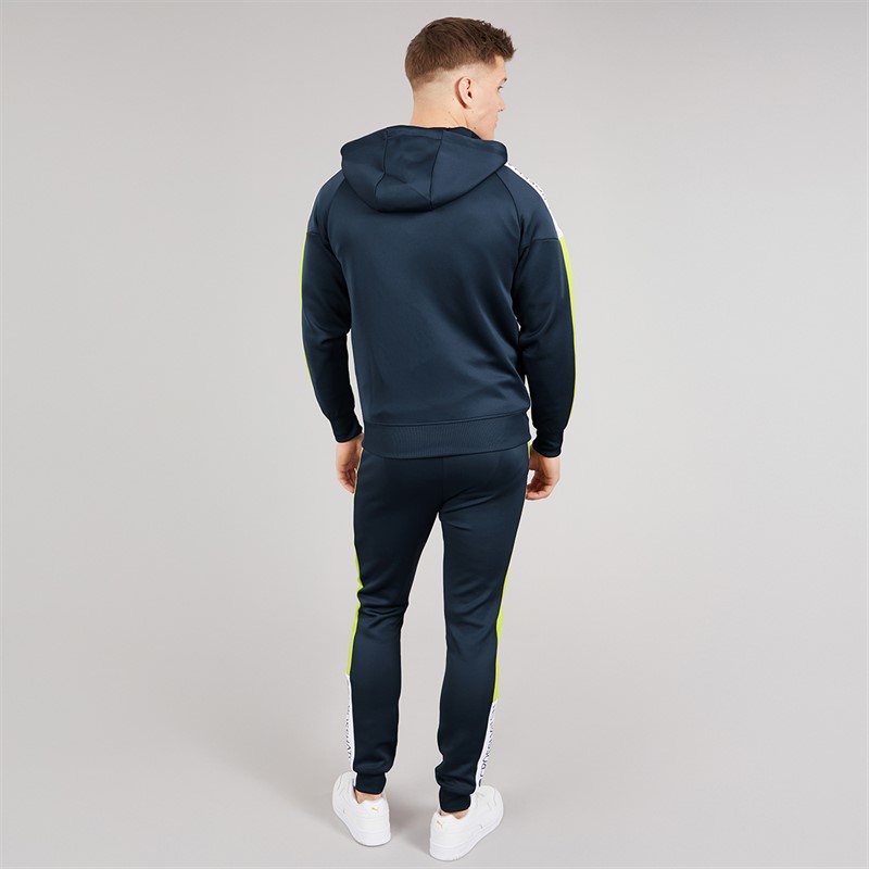Crosshatch Mens Glotrack Tracksuit Lime Punch
