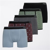 Crosshatch Mens Motifix Five Pack Boxers Assorted