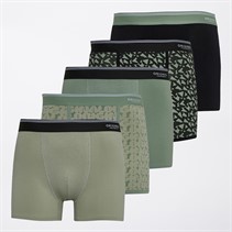 Crosshatch Mens Dringal Five Pack Boxers Green/Blue