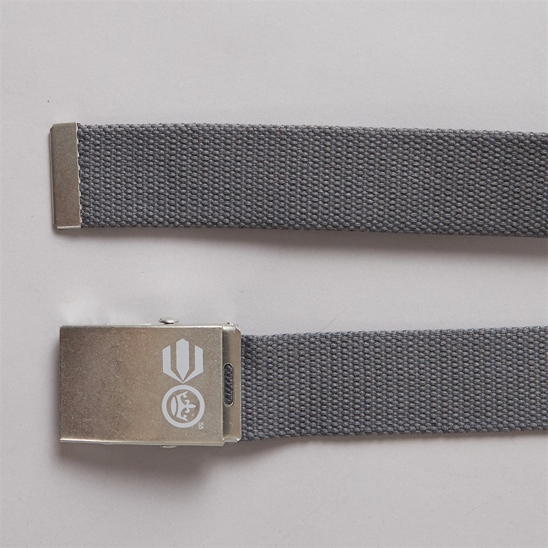 Crosshatch Mens Two Pack Fold Over Canvas Belts Dark Grey/Olive