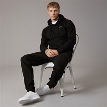 Crosshatch Mens Chelmere Hoodie And Joggers Set Black