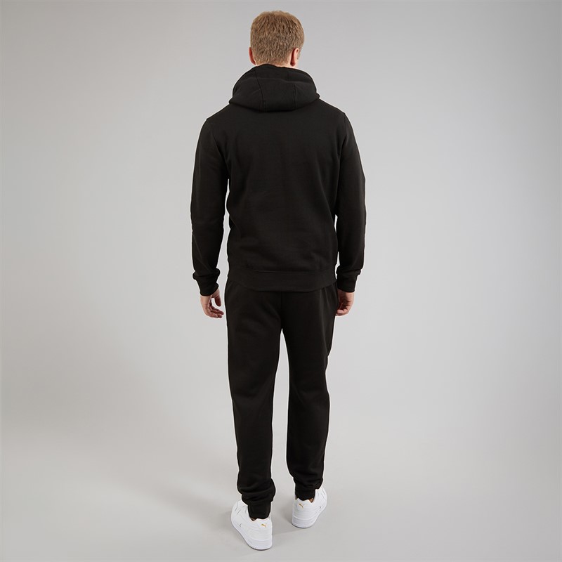 Crosshatch Mens Chelmere Hoodie And Joggers Set Black