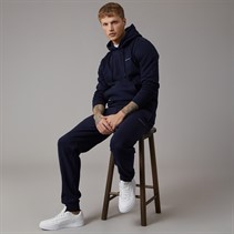 Crosshatch Mens Chelmere Hoodie And Joggers Set Navy