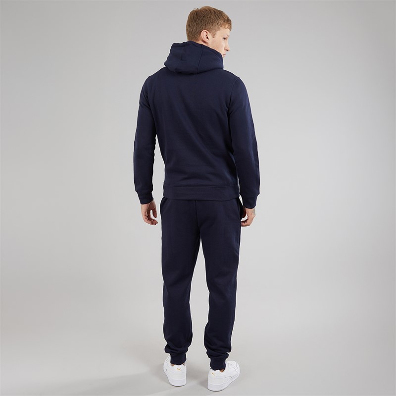 Crosshatch Mens Chelmere Hoodie And Joggers Set Navy