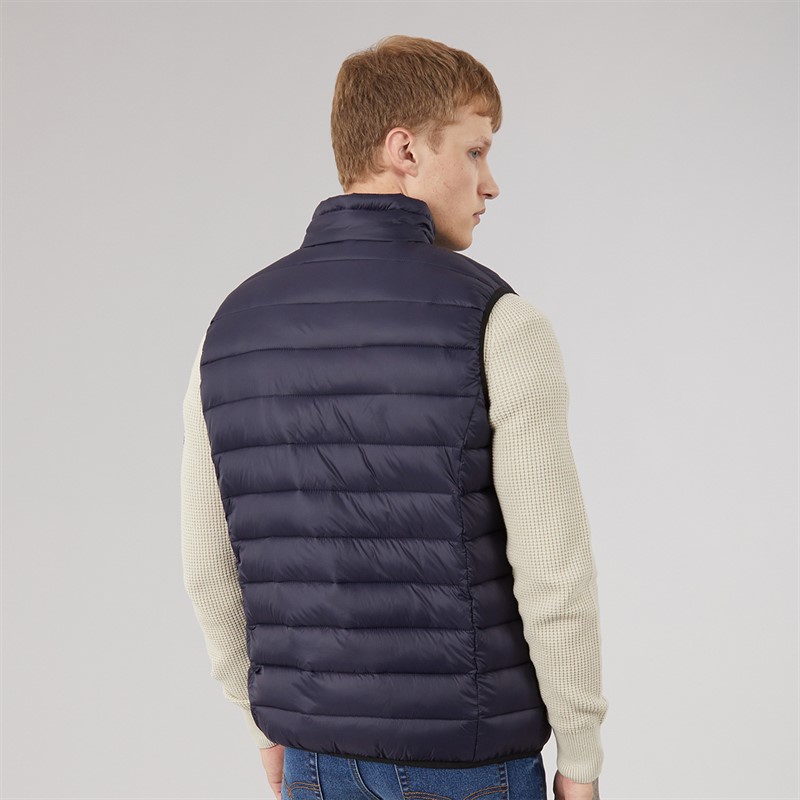 Crosshatch Mens Gattering Gilet Navy