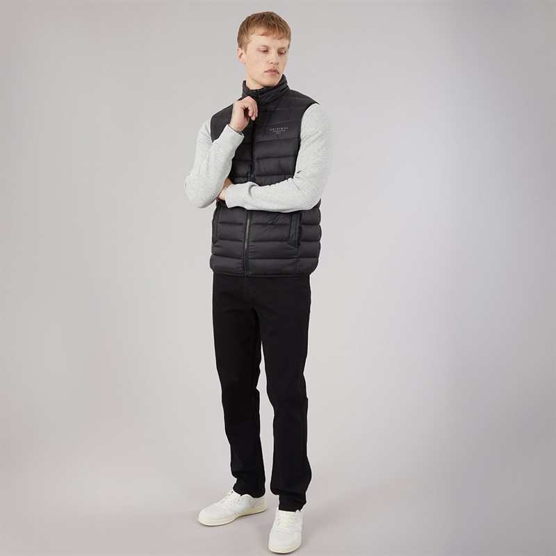 Crosshatch Mens Gattering Gilet Black