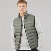 Crosshatch Mens Gattering Gilet Sage