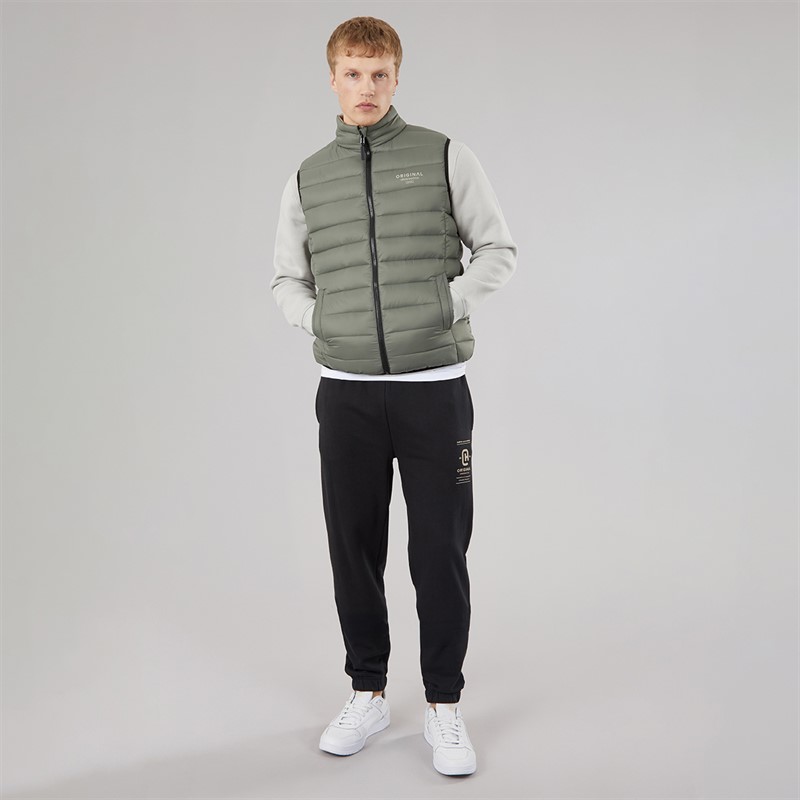 Crosshatch Mens Gattering Gilet Sage
