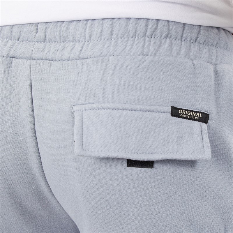 Crosshatch Mens Bardon Cargo Shorts Steel Blue