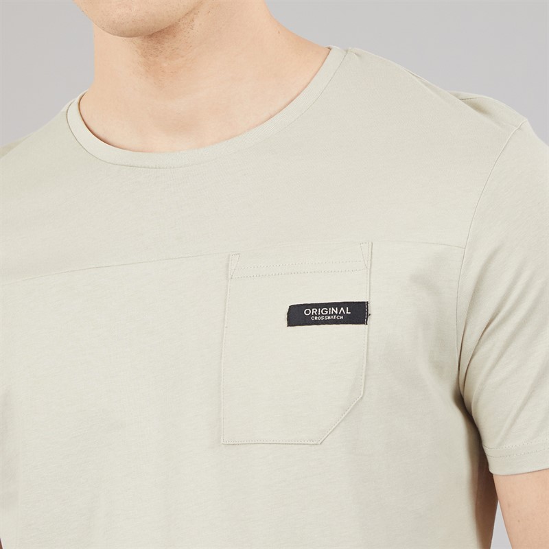 Crosshatch Mens Utilate T-Shirt Stone