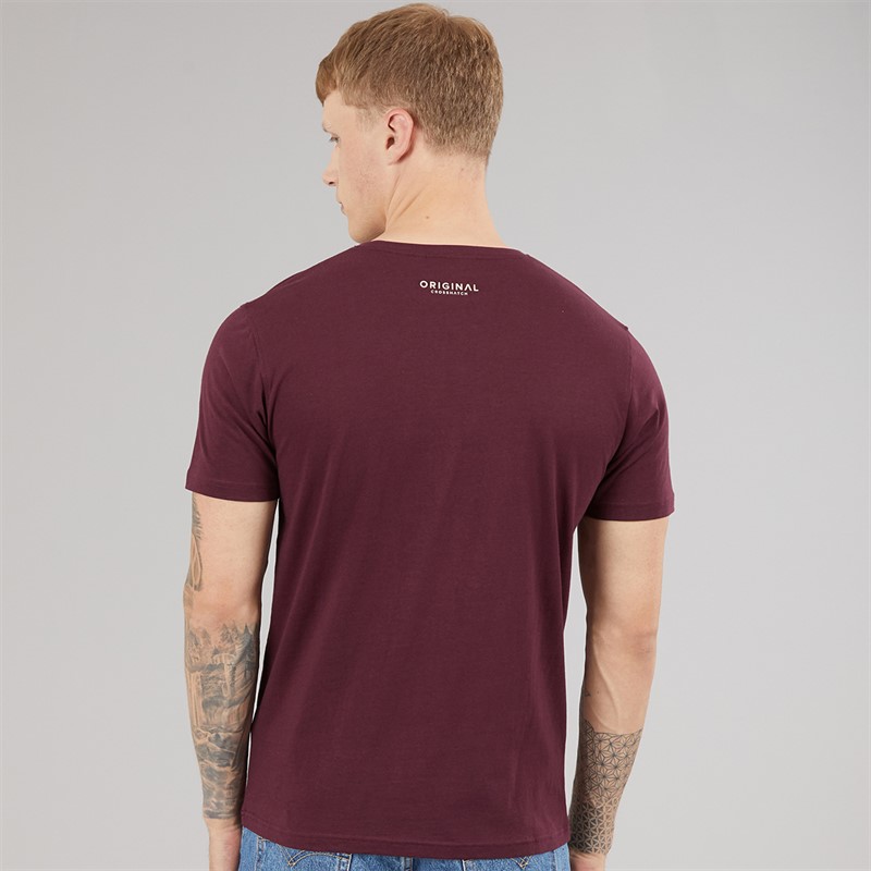 Crosshatch Mens Motocross T-Shirt Rasin