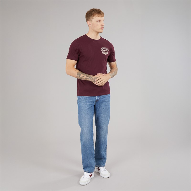 Crosshatch Mens Motocross T-Shirt Rasin
