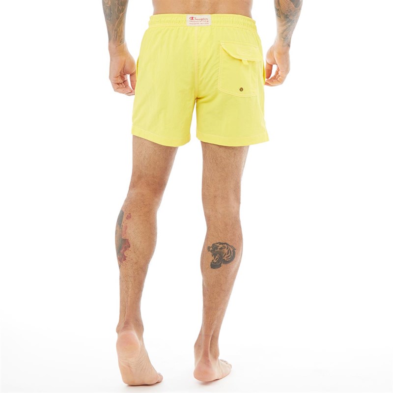 Buy Champion Mens Reverse Weave Swim Shorts Yellow