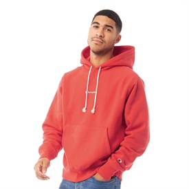 champion script hoodie red
