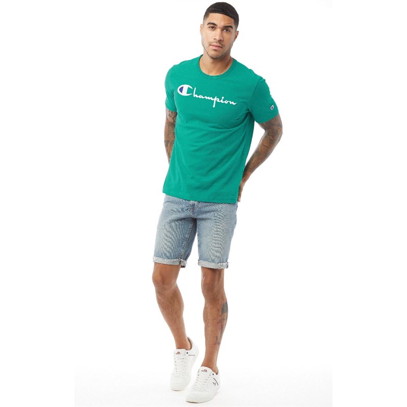 champion shirt teal