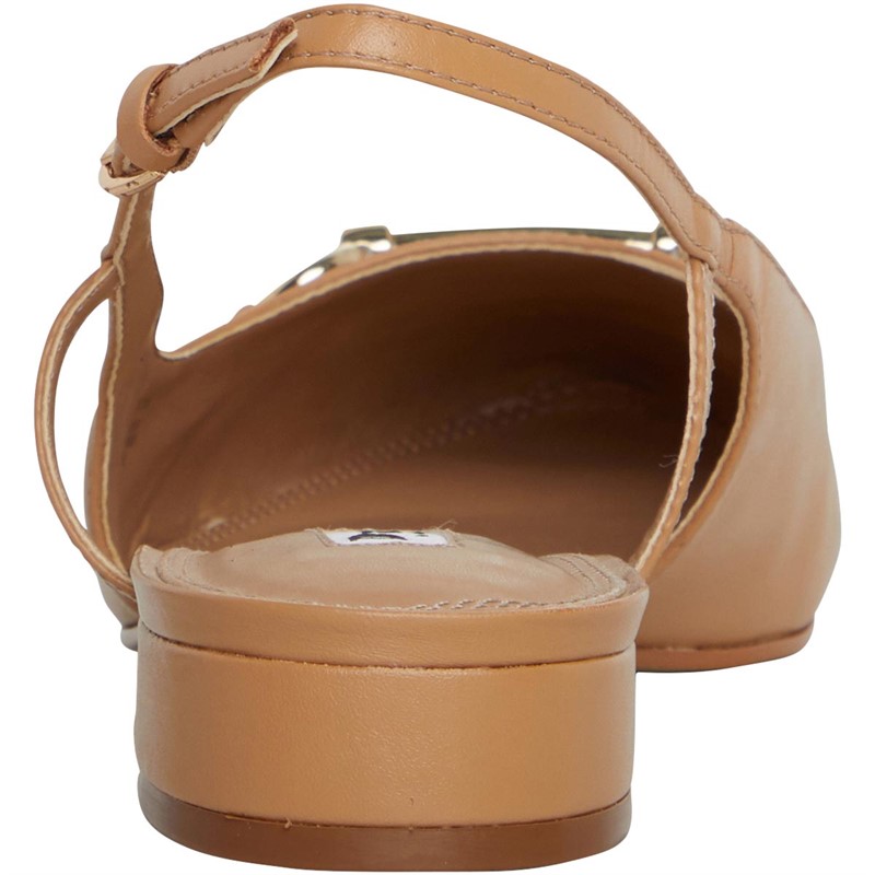 Dune Womens London Cambria Slingback Loafers Camel