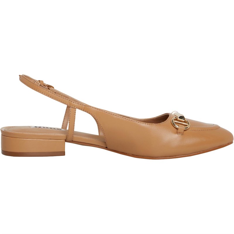 Dune Womens London Cambria Slingback Loafers Camel