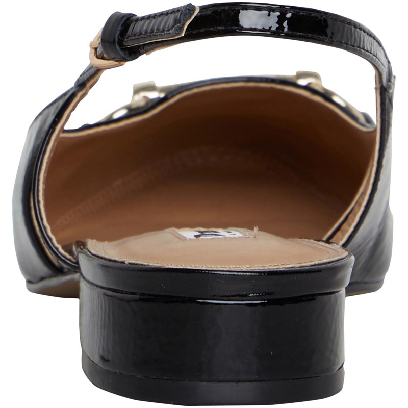 Dune Womens London Cambria Slingback Loafers Black