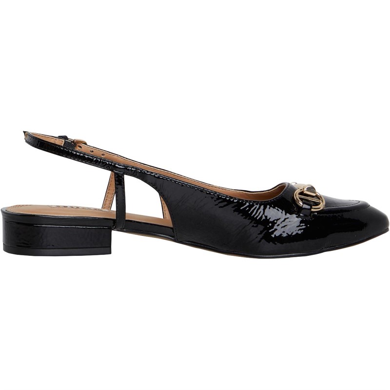 Dune Womens London Cambria Slingback Loafers Black