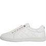 Dune Womens London Excited Quilted Trainers White