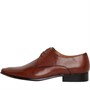 Dune Mens London Streamline Leather Shoes Tan
