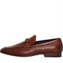 Dune Mens London Santino Woven Trim Loafers Tan