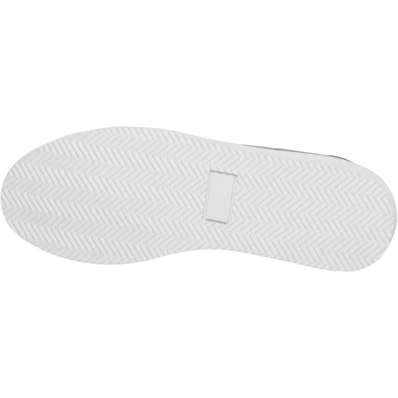 Dune Mens London Throne Lace-Up Leather Trainers Black