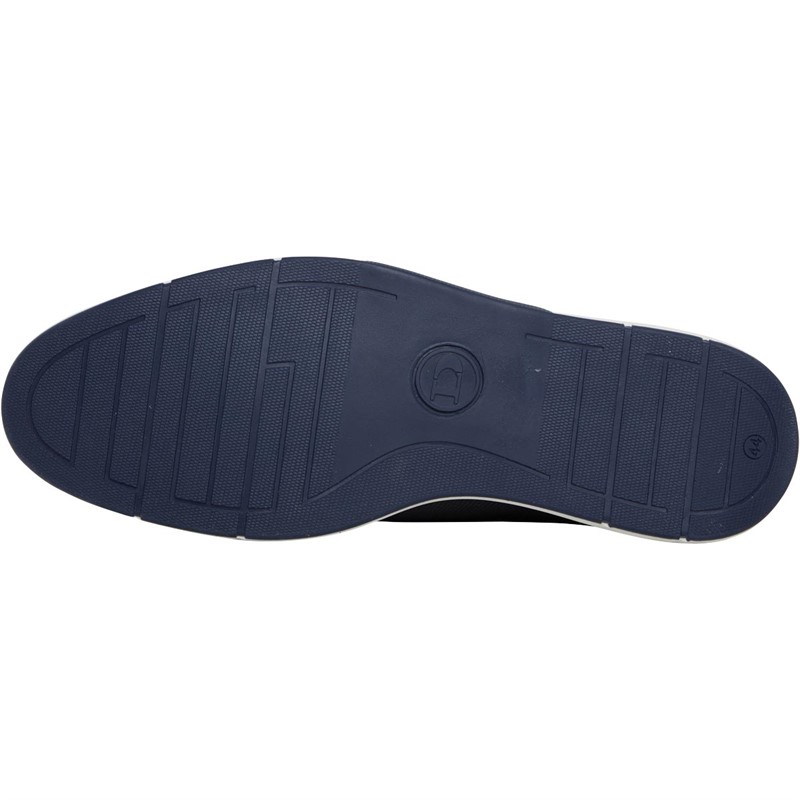 Dune Mens London Barnabey Casual Gibson Shoes Blue