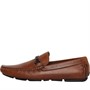 Dune Mens London Beacons Square Toe Moccasin Loafers Tan