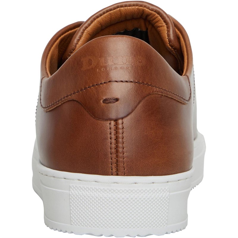 Buy Dune Mens London Thorn Leather Cupsole Trainers Tan