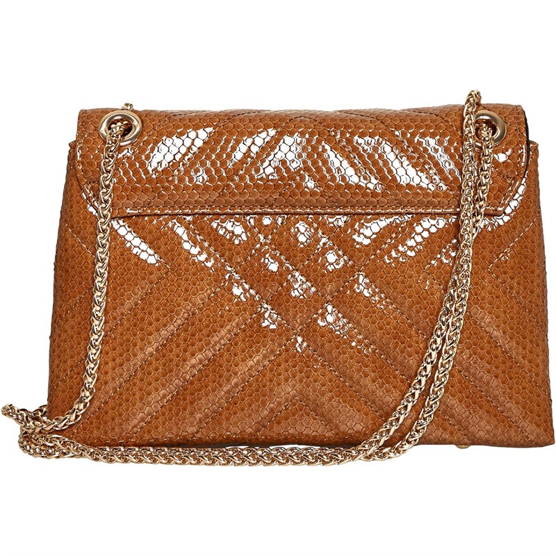 Dune Womens Small Quilted Shoulder Bag Toffee