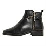 Dune Womens Pup Zip Detail Ankle Boots Black