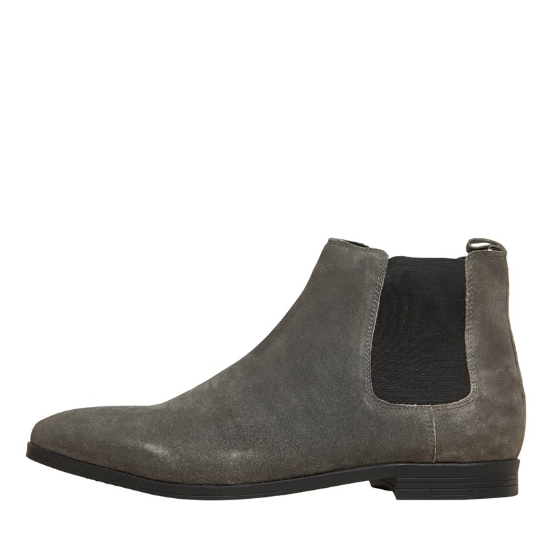 Dune Mens Maccles Chelsea Boots Grey