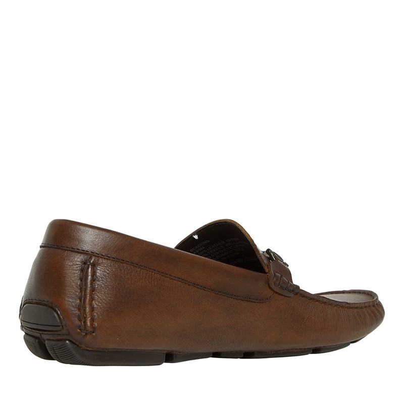 Dune Mens Beacons Loafers Dark Brown