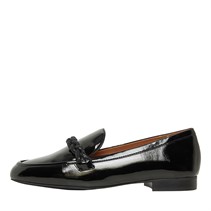 Dune Womens Giuliettas Loafers Black/Synthetic/Patent