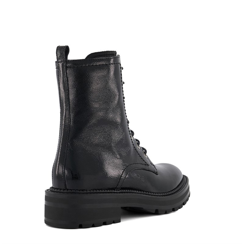 Dune black patent boots hotsell