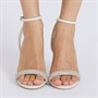 Dune Womens Meye Heeled Sandals Ecru