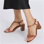 Dune Womens Just Heeled Sandals Tan
