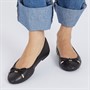 Dune Womens Harlingtons Ballerina Shoes Black