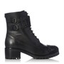 Dune Womens Pegasis Buckled Ankle Boots Black