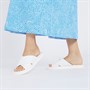 Dune Womens Licorice Cross Strap Sandals White