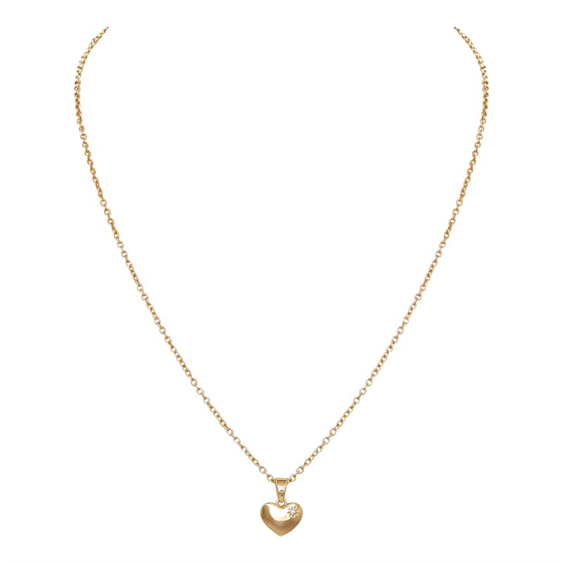 Diamond & Co Womens Necklace With Genuine Diamond Gold