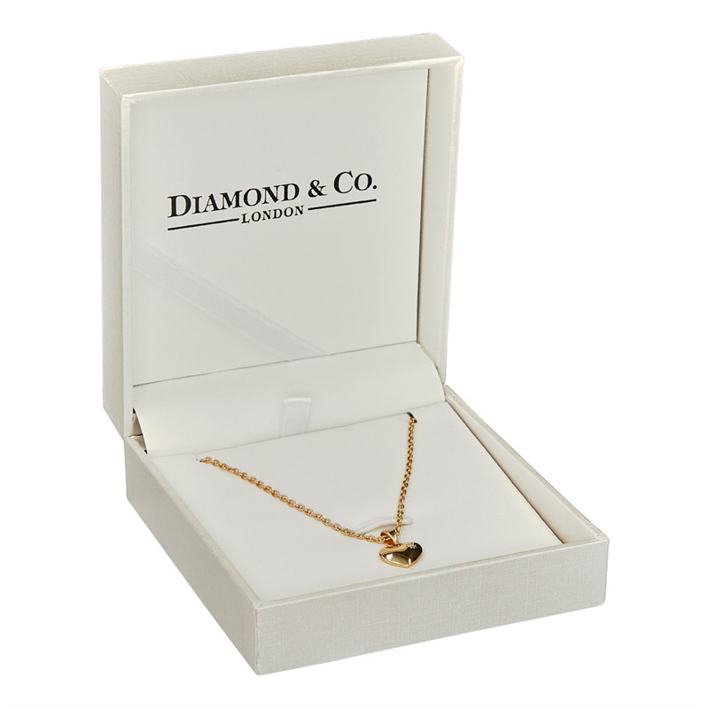 Diamond & Co Womens Necklace With Genuine Diamond Gold