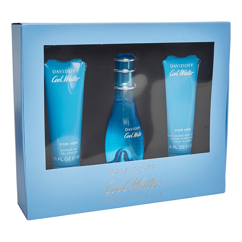 DAVIDOFF Womens Cool Water Three Piece Gift Set Multi