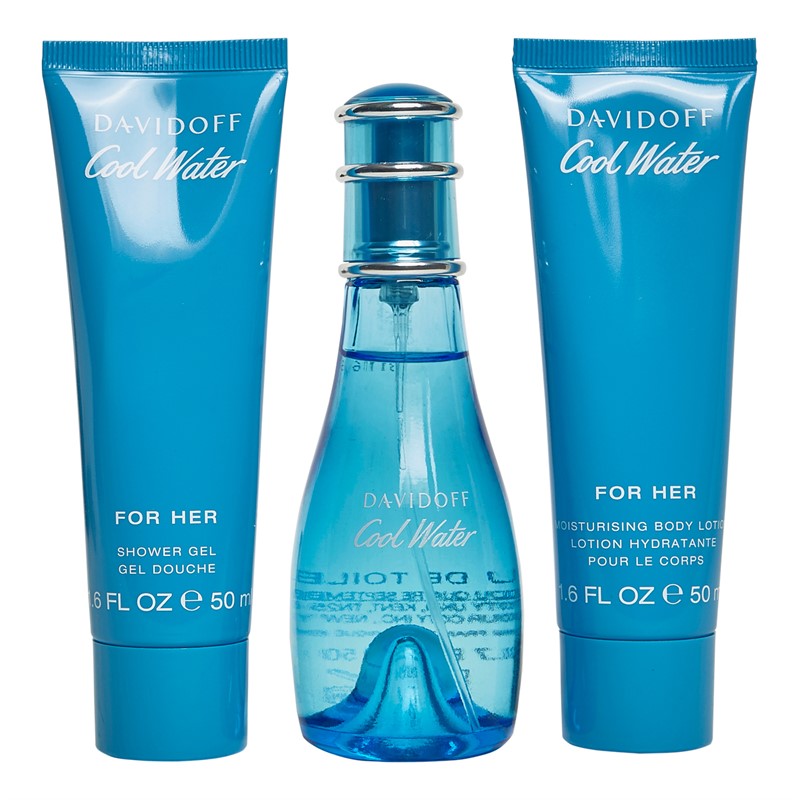 DAVIDOFF Womens Cool Water Three Piece Gift Set Multi