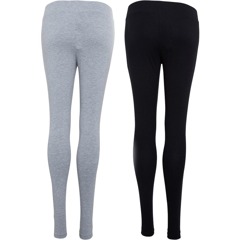 Buy DFND London Womens Two Pack Leggings Grey/Black